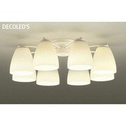 LEDシャンデリア ～6畳 5.6W×8灯 非調光 電球色 DCH-37926