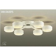 LEDシャンデリア ~8畳 6.9W×6灯 非調光 電球色 DCH-37915