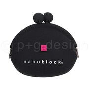POCHI ナノブロック ブラック [がまぐち シリコン製]