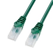 LANケーブル 0.5m CAT5e グリーン 爪折れ防止 より線 UTP ストレート結線 RJ45 LA-Y5TS-005G