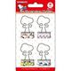 P-11753 ダブルクリップ SNOOPY クレヨン