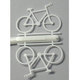 03-50201-5 [未塗装 自転車セット 1/50 白 2入]