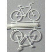 03-50201-5 [未塗装 自転車セット 1/50 白 2入]