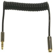 ステレオミニ延長ケーブル カールタイプ 16～40cm AVC-01