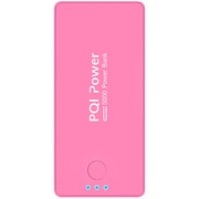 PQI-Power5000C リチウムポリマー搭載モバイルバッテリー 5000mAh USB出力:1ポート 最大:2.1A ピンク 6PPA-06BR0004A