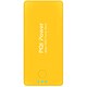 PQI-Power5000C リチウムポリマー搭載モバイルバッテリー 5000mAh USB出力：1ポート 最大：2.1A イエロー 6PPA-06BR0005A