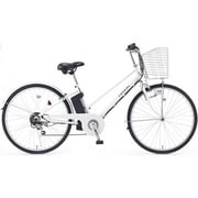 電動アシスト自転車 タスカルシティ2 26型 外装6段変速 ホワイト TASKAL-C262-WH