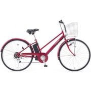 電動アシスト自転車 タスカルシティ2 26型 外装6段変速 レッド TASKAL-C262-RD