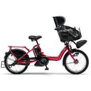 電動アシスト自転車 PAS Kiss mini XL(パス キッス ミニ エックスエル) 3人乗り対応 20型 内装3段変速 アビスレッド PM20KXL/PM20AGXK4