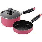 Petit cook プチクック ソースパン＆フライパン ピンク PC-S2P