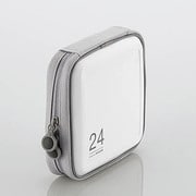 CD/DVDケース セミハード ファスナー付 24枚入 ホワイト CCD-H24WH