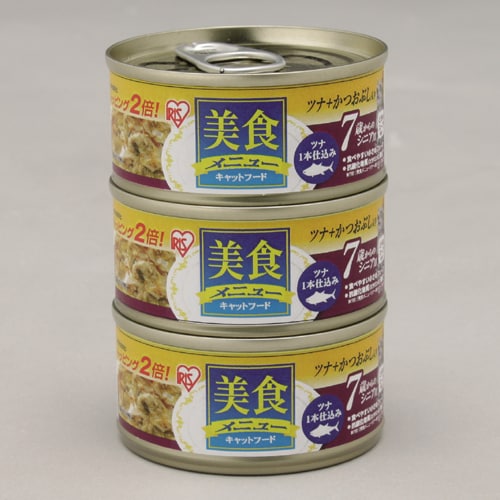 CBS-70K×3P [美食メニュー3Ｐシニア用ツナ一本仕込み かつおぶし入りとろみ仕立て 70g×3]
