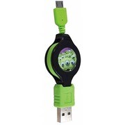 MicroUSBリールケーブル モビモアエイリアン DN-124ALGR