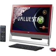 VALUESTAR S 21.5型ワイド液晶 HDD1TB DVDスーパーマルチドライブ Windows 8.1 クランベリーレッド PC-VS370RSR