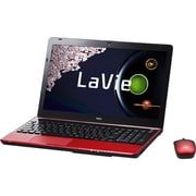 LaVie S 15.6型ワイド液晶 HDD750GB ブルーレイディスクドライブ Windows 8.1 ルミナスレッド PC-LS350RSR