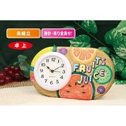 木工芸 手作りキット コンパクト2WAYクロック(アラーム付)白