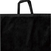 チャック付 不織布 四ッ切バッグ 黒 011292