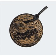 けがき工芸 アクセサリー 丸 黒 013250