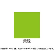 PPモザイク 単色 12枚組 黄緑 013538