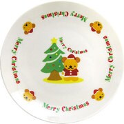 077656 [クリスマス ケーキ皿（ツリー&ベア）]