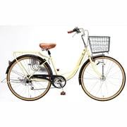 ノーパンク自転車 プロテクティア・ジャンヌNP266S 26型 外装6段変速 アイボリー TML66S 26 553