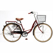 ノーパンク自転車 プロテクティア・ジャンヌNP266S 26型 外装6段変速 メタリックダークブラウン TML66S 26 773