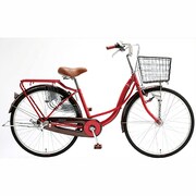 パンクに強い自転車 プロテクティア・ジャンヌ26QLZ 26型 内装3段変速 レッド TZL6Q 26 464