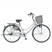 シティサイクル クローブ26 ハンドブレーキ 26型 変速なし メタリックシルバー TG6TD 26 919
