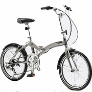 折りたたみ自転車 グラマラス206II 20型 外装6段変速 チタンシルバー OAH206 20-1.50 955