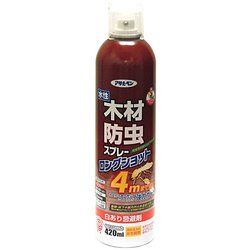 木材防虫スプレーロングショット [420mL 透明(クリヤ)]