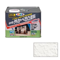 ヨドバシ.com - アサヒペン 水性外かべ凹凸塗料 ツヤあり [7L ホワイト
