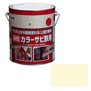 アサヒペン 油性高耐久鉄部用 ３Ｌ アイボリー ６缶セット