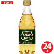 カナダドライ ジンジャーエール PET500ml×24本 [炭酸飲料水]