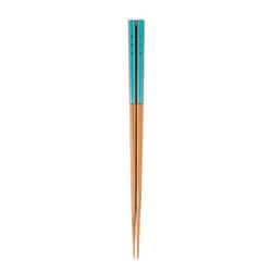 箸 すす竹 花いかだ 23cm ブルー