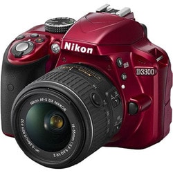 ニコン Nikon D3300 レッド　三脚付き レンズ2種 Amazon | Nikon デジタル一眼レフカメラ D3300 ダブルズーム