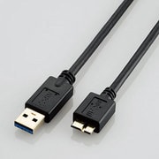 スマートフォン用microUSBケーブル USB3.0 0.5m ブラック MPA-U3AMB05BK
