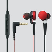 EHP-CS3570RD [スマートフォン用ヘッドホン 3.5mm4極 マイク有 ステレオ カナル Grand Bass System レッド]