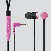 EHP-CSG3510PN1 [スマートフォン用ヘッドホン 3.5mm4極 マイク有 ステレオ カナル PINK PINK PINK ビビッドピンク×ブラック]