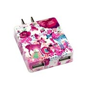 2PORT USB‐ACアダプター カヨ ホラグチ デザイン pink-deer PD-2HK-PD