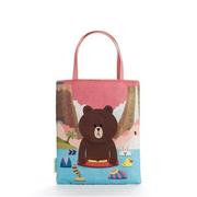 トートバッグ LINE FRIENDS ブラウン [対象年齢：15歳～]