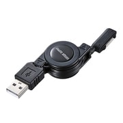 KU-XPMMG08 [Xperia用 マグネット充電端子ケーブル USB充電専用 巻取り 0.8m ブラック]