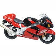 AEDB094 [1：12 ダイキャストバイク 国産 レーサーカウル アソート SUZUKI GSX 1300R 隼 アカ]