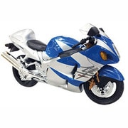AEDB094 [1：12 ダイキャストバイク 国産 レーサーカウル アソート SUZUKI GSX1300R 隼 アオ]