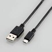 スマートフォン用 microUSBケーブル 2A出力 1.2m スリム ブラック MPA-AMBX2A12BK