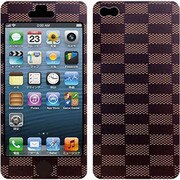NS-IP50S-00005BC [iPhone 5/5s用 Nano Skin ブラウンチェック（TouchID対応）]