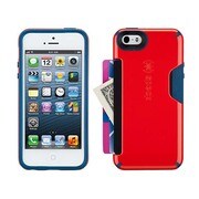 SPK-A2464 [iPhone 5/5s CandyShell Card- Poppy Red/Deep Sea Blue]