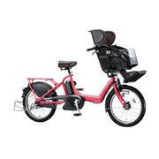 電動アシスト自転車 アンジェリーノプティットe 12.8Ah 3人乗り対応 20型 内装3段変速 E.チェリーローズ A20L14