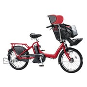 電動アシスト自転車 アンジェリーノプティットe 8.7Ah 3人乗り対応 20型 内装3段変速 F.ピュアレッド A20L84