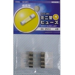 DZ-MF4 [ミニ管ヒューズ 4A-250V 4本入]