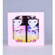 お茶ミニ人形缶 (2本入り)